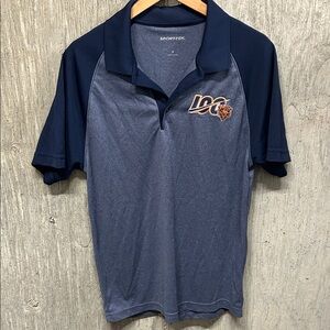 Chicago Bears Sport-Tek Men's Polo Shirt in Navy and Gray- S
